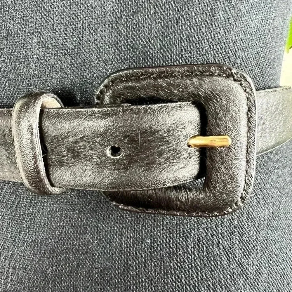 Lake Shore Drive Accessories | Genuine Dark Brown Leather Belt